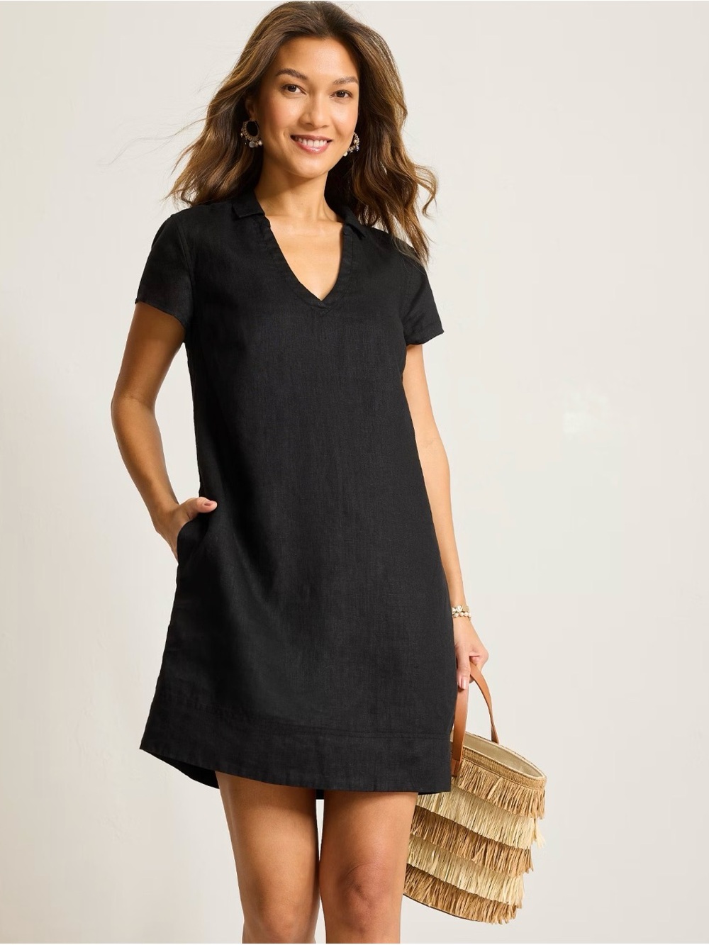 Tommy Bahama Two Palms Short-Sleeve Linen Collared
Dress